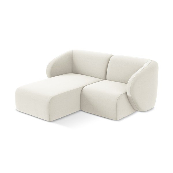 Beež sametist nurgadiivan (vasak nurk/diivanvoodiga) Lani - Makamii-image-2