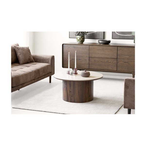 Tumepruun tammepuust kummut 180x75x45 cm Darwin - House Nordic-image-4