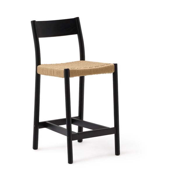 Must tammepuidust baaritool (istme kõrgus 65 cm) Yalia - Kave Home