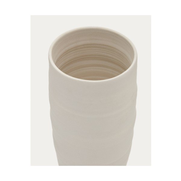 Valge keraamiline vaas Macae - Kave Home-image-2