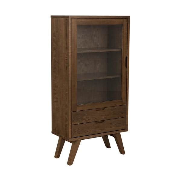 Pruun tammespoonist vitriinkapp 72x145x36 cm A-Line - Actona-image-1