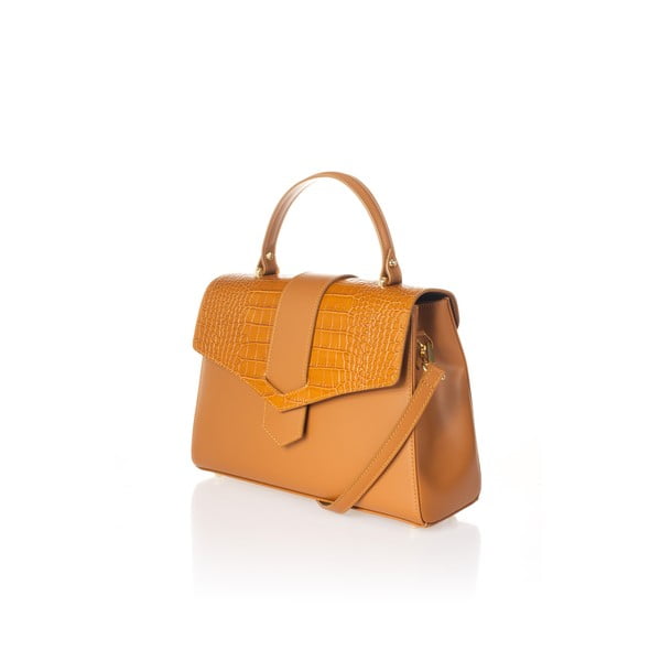 Oranž nahast käekott Marta - Federica Bassi-image-3