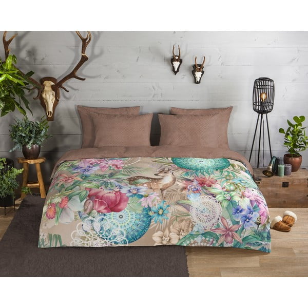 Pruun flanell voodipesu üheinimesevoodile 140x200 cm - HIP-image-1