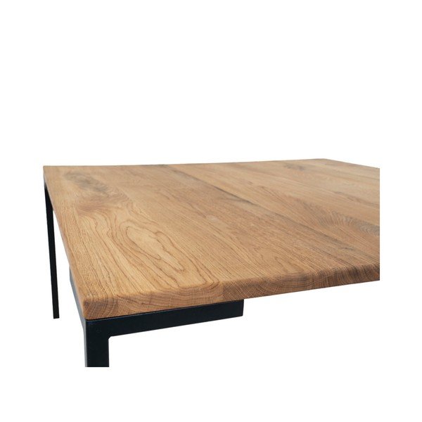 Must kohvilaud tammepuidust lauaplaadiga Lugano - House Nordic-image-2