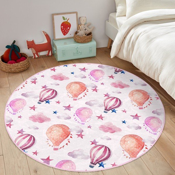 Roosa laste vaip ø 120 cm Comfort - Mila Home-image-2