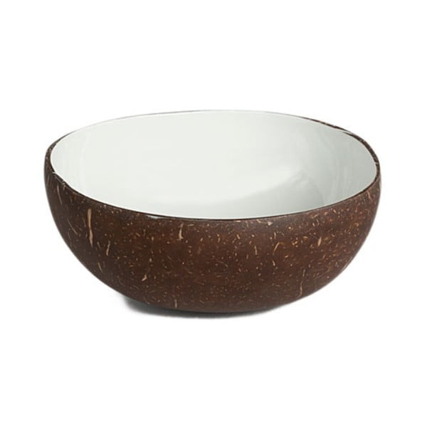 Smaltovaná miska v kokosové skořápce Simla Shell, ⌀ 12 cm