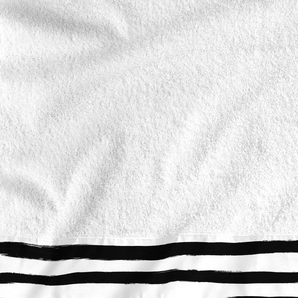 Komplekt 2 puuvillast rätikuga Triibud Stripes Juego - Blanc-image-1