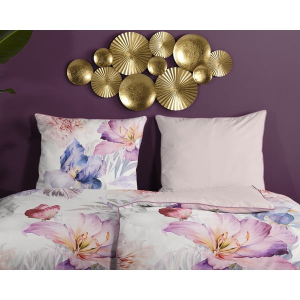 Kreem puuvill-satiin voodipesu 140x200 cm - Descanso-image-2