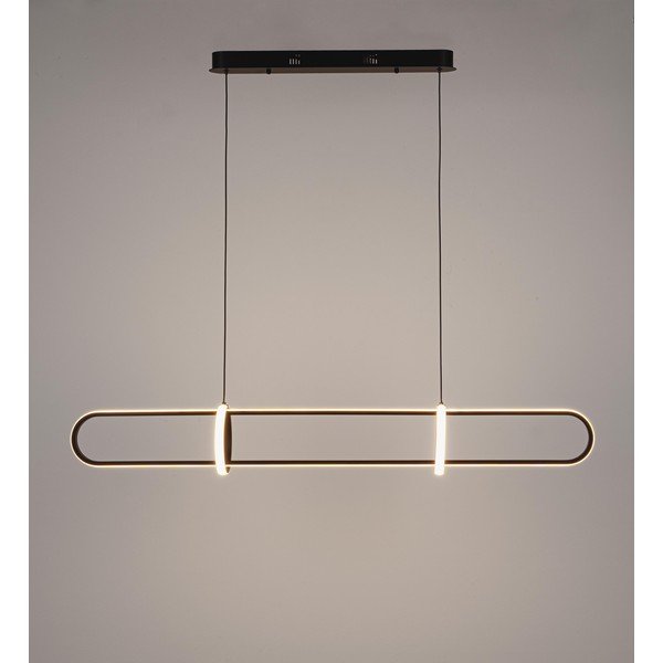 Must LED metallist rippvalgusti Alken – Bizzotto-image-2
