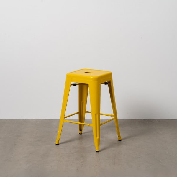 Kollased metallist baaritoolid 2 tk komplektis (istme kõrgus 61 cm) - Ixia-image-1