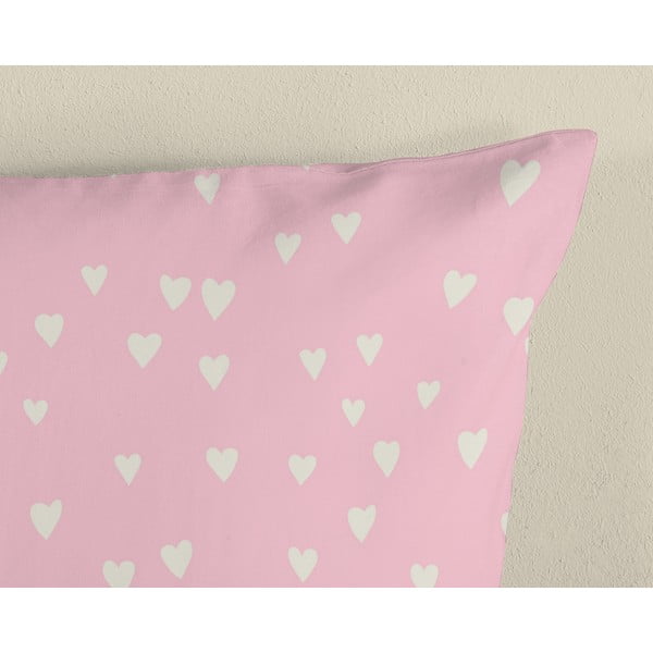 Roosa puuvillane laste voodipesu üheinimesevoodile 140x200 cm Chico - Good Morning-image-3