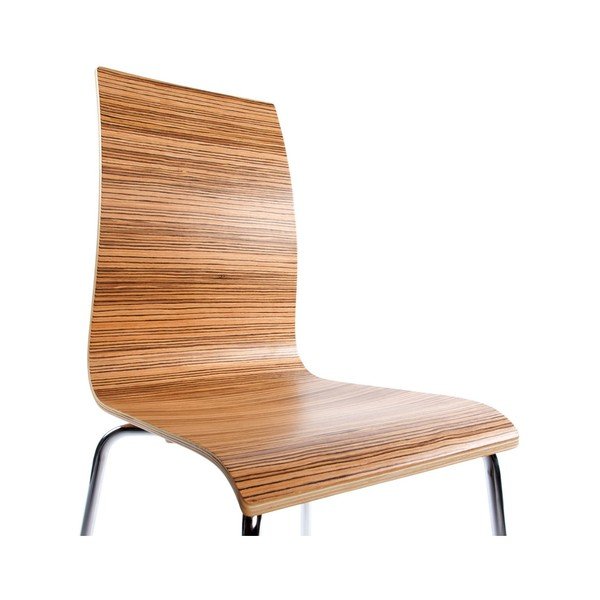 Jídelní židle se sedákem v dekoru světlého dřeva Kokoon Classic Zebrano-image-3