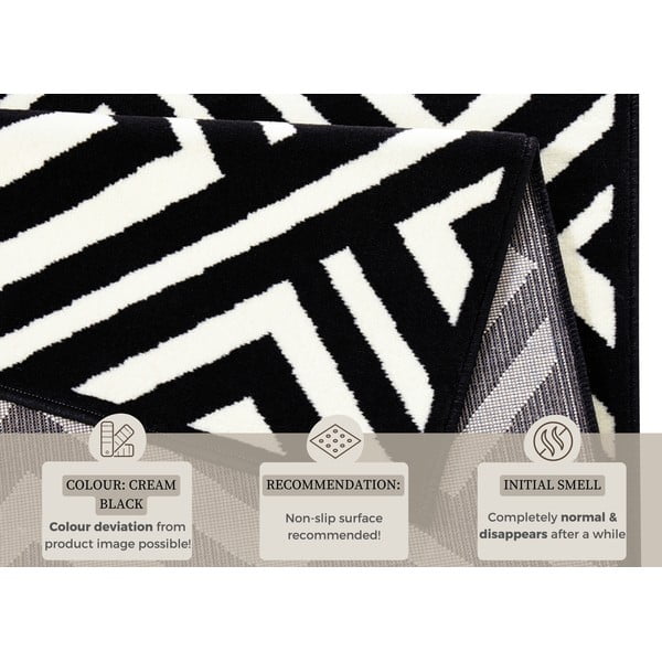 Must-valge vaip , 140 x 200 cm Art - Zala Living-image-4