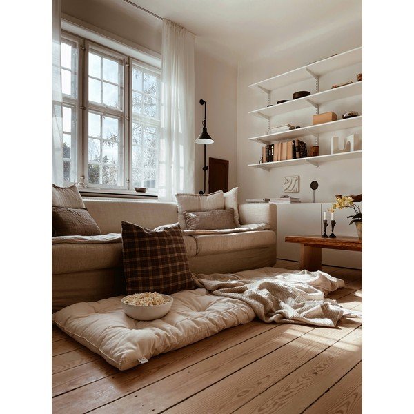 Sinepivärvi ekstra pehme futonmadrats 70x190 cm Bed In A Bag - Karup Design-image-1