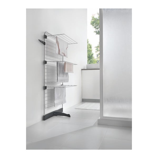 Hall-hõbedane pesukuivatusrest 22m Thunder - Metaltex-image-1