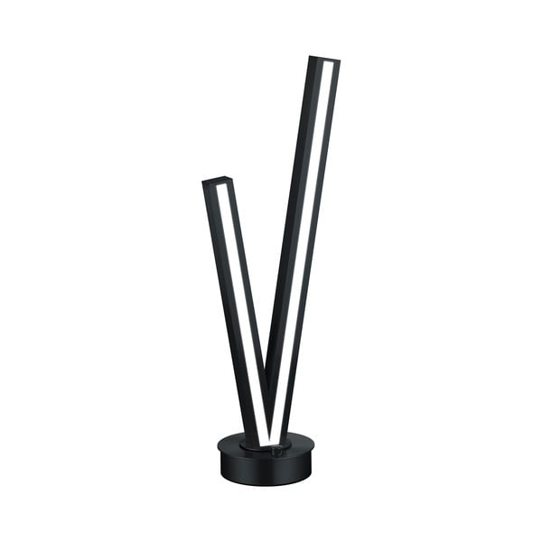 Must LED lauavalgusti hääljuhtimise/mobiilirakendusega ja metallist varjuga (kõrgus 67,5 cm). Cicanto - CINQUE