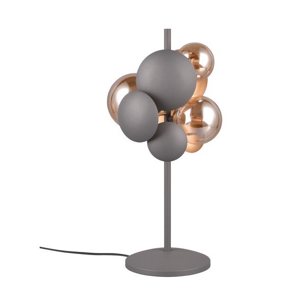 Hall-kuldne klaasist varjuga laualamp (kõrgus 50 cm) Bubble - Trio Select