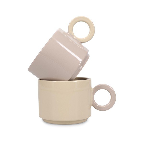 Beež keraamiline kruus 280 ml Lou - ONA-image-2