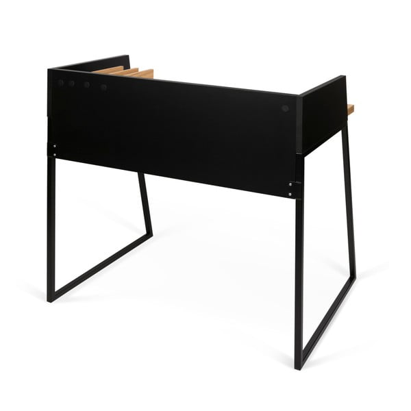 Tammepuust detailidega must töölaud Volga - TemaHome-image-4