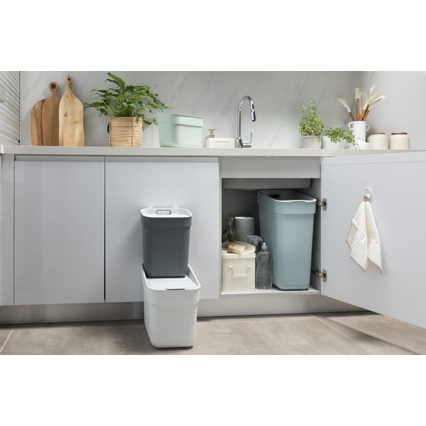 Tumehall taaskasutatud plastikust prügikast sorteeritud jäätmete jaoks, 30 l Ready To Collect - Curver-image-4