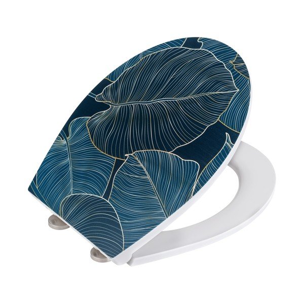 Sinine WC-istekene kergesti sulguv Big Leaves, 38 x 45 cm - Wenko-image-2