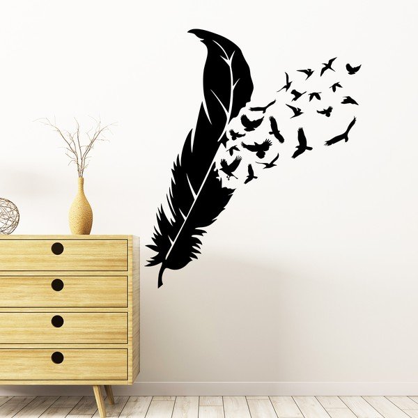 Samolepka Ambiance Feather Birds-image-1