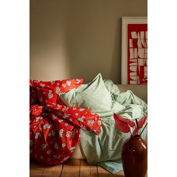 Laiendatud kahekohaline voodipesu puuvillasest satiinist tellisvärvi 200x220 cm Grand Pleasantly - JUNA-image-4