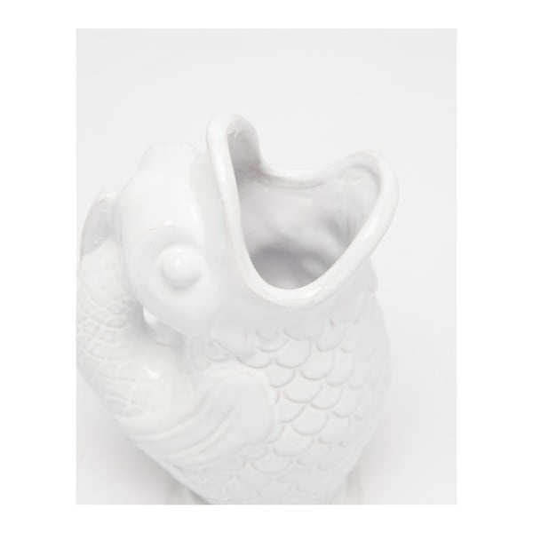 Valge käsitsi valmistatud vaas Pez Blanco - Velvet Atelier-image-1