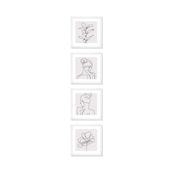 Plakatite komplekt raamides 4 tk 32x32 cm-image-2