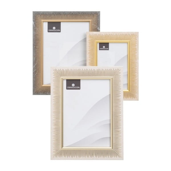 Pruunid plastikust seina/iseseisvad raamid 3 tk komplektis 19x24 cm - Casa Selección
