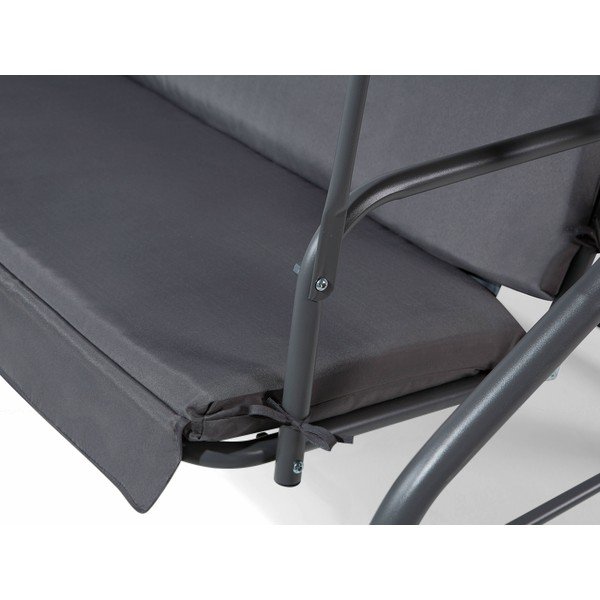 Šedá zahradní třímístná houpačka Monobeli Line-image-4