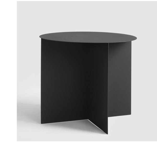 Černý konferenční stolek Custom Form Oli, ⌀ 50 cm-image-3