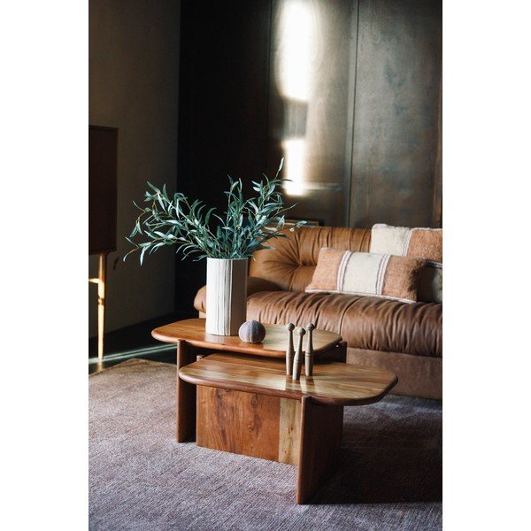 Akaatsiapuidust diivanilaud 50x75 cm Feller - Dutchbone-image-1