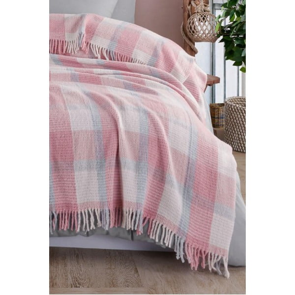 Roosa voodikate 150x200 cm Warm Soft - Mijolnir-image-2