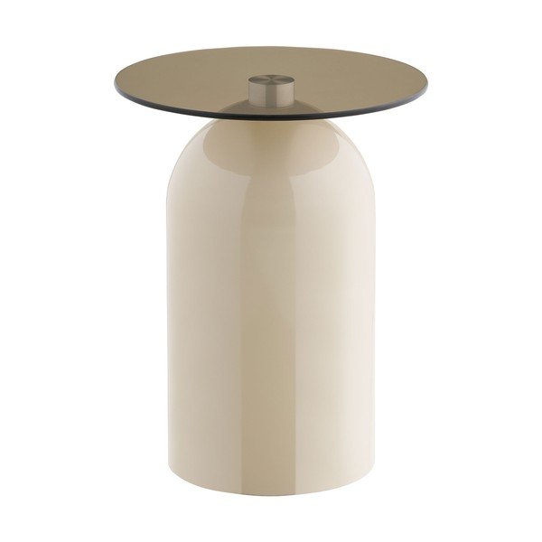 Ümmargune abilaud klaasist pealispinnaga ø 40 cm Ravello - House Nordic-image-2