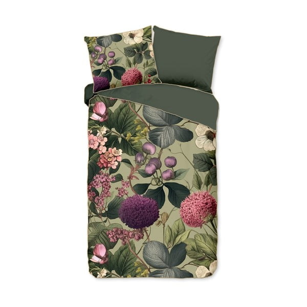 Khakivärvi pikendatud satiin-puuvillast voodipesu üheinimesevoodile 140x220 cm Onaz - Descanso