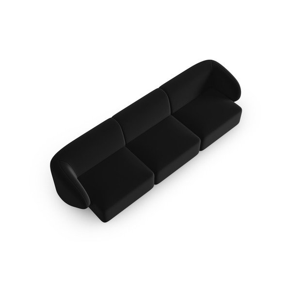 Must sametist diivan 266 cm Paolo - Milo Casa-image-1