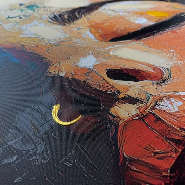 Käsitsi maalitud elementidega maal 70x100 cm Vivian - Styler-image-2