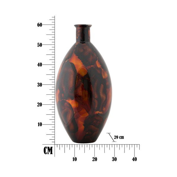 Pruunist taaskasutatud klaasist vaas, kõrgus 60 cm Ares - Mauro Ferretti-image-4