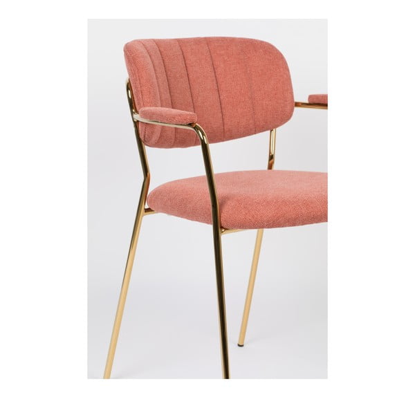 Roosad söögitoolid 2tk komplektis Jolien - White Label-image-1