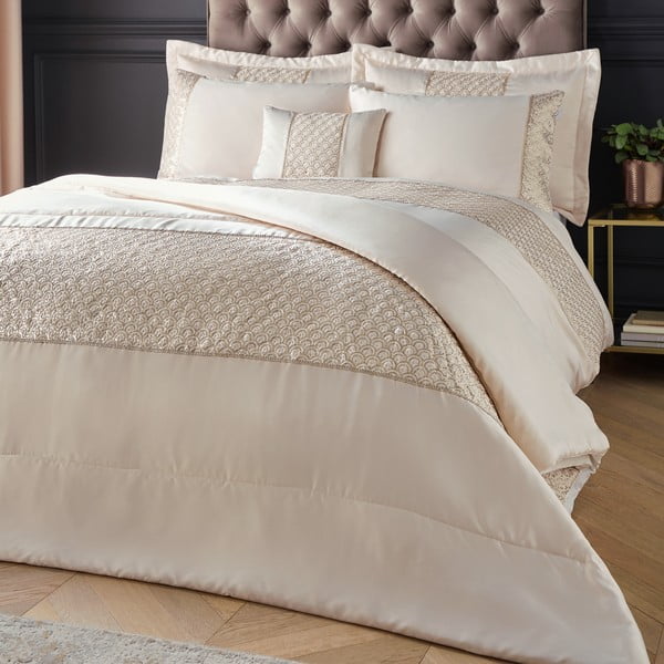 Mikrosatiinist padjapüürid 2tk komplektis 50x75 cm Deco Sequin - Catherine Lansfield-image-2