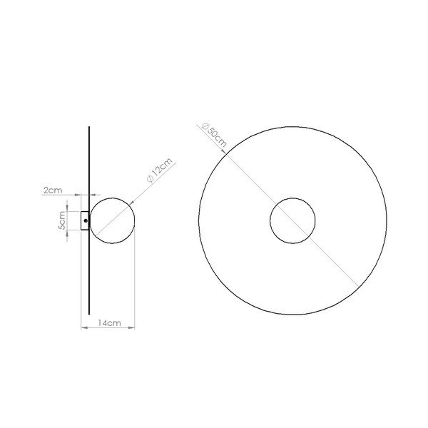 Salveiroheline metallist seinalamp ø 50 cm AKE - Thoro-image-4