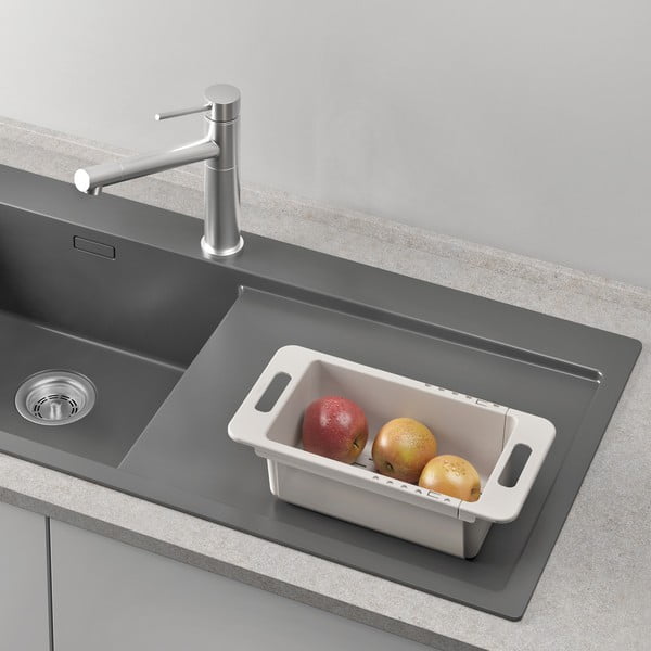 Hall reguleeritav nõudekuivatusrest 52x18 cm – Metaltex-image-4