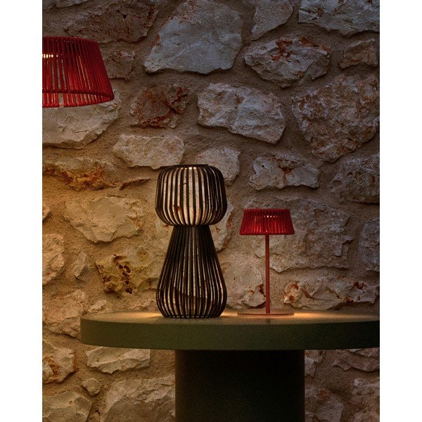 LED-laualamp hämardatava päikeseenergial töötava õuevalgustiga (kõrgus 42 cm) Reiba - Kave Home-image-1