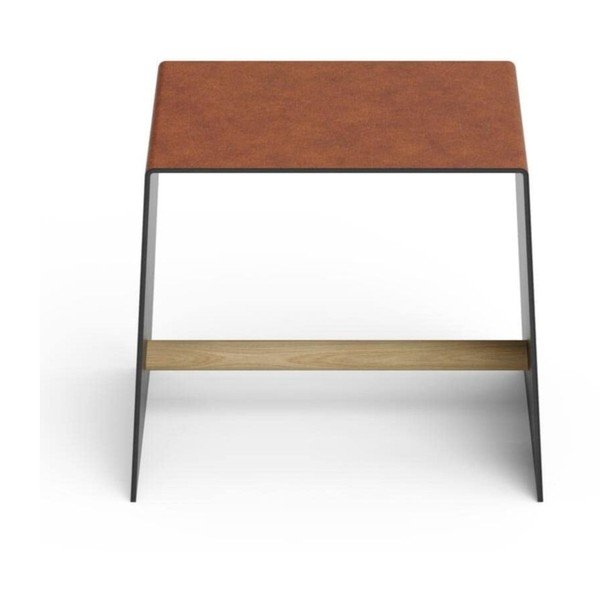 Konjakipruun metallist taburet Bull - LIND DNA