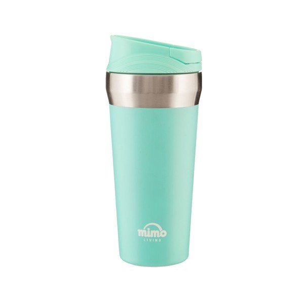 Tyrkysový nerezový cestovní termohrnek Premier Housewares Mimo, 380 ml