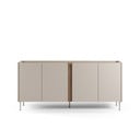 Kreem tammespoonist kummut 180x82x40 cm Lucile - Marckeric