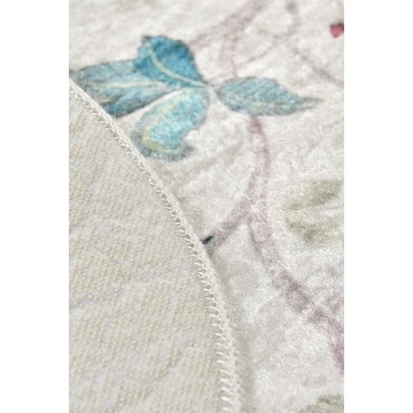 Vannitoamatt Circle Vintage Flower, ø 140 cm - Foutastic-image-2