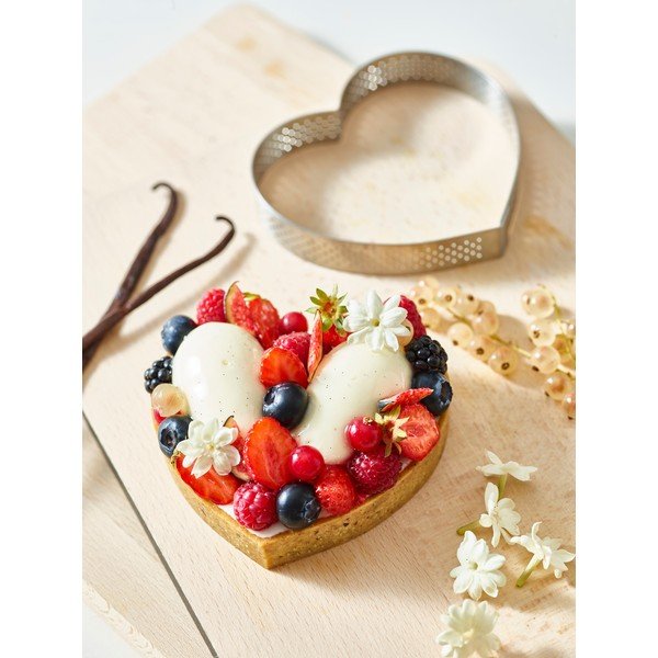 Roostevabast terasest küpsetusplaat, ø 18 cm Heart Ring - de Buyer-image-3