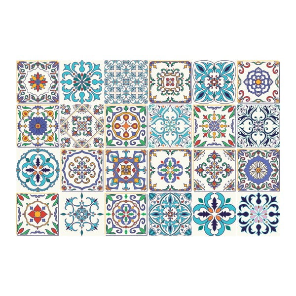 24 Madeira kleebise komplekt, 15 x 15 cm - Ambiance-image-1